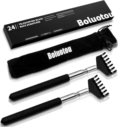 Kuvvfe Extendable Back Scratcher 2 Pack | Stainless Steel Telescoping Handle thumbnail 1