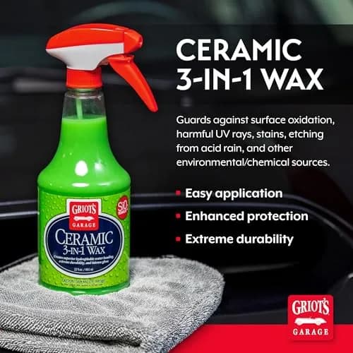 Griot's Garage Ceramic 3-in-1 Wax Spray 651ml (22 Fl Oz) | SiO2 Protection & Water Beading thumbnail 2