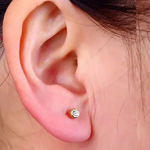KAIQIKAIXI 2Pcs Ear Piercing Kit with 4mm Golden Studs & Cleaning Pads | Automatic & Painless Household Piercing Tools thumbnail 5