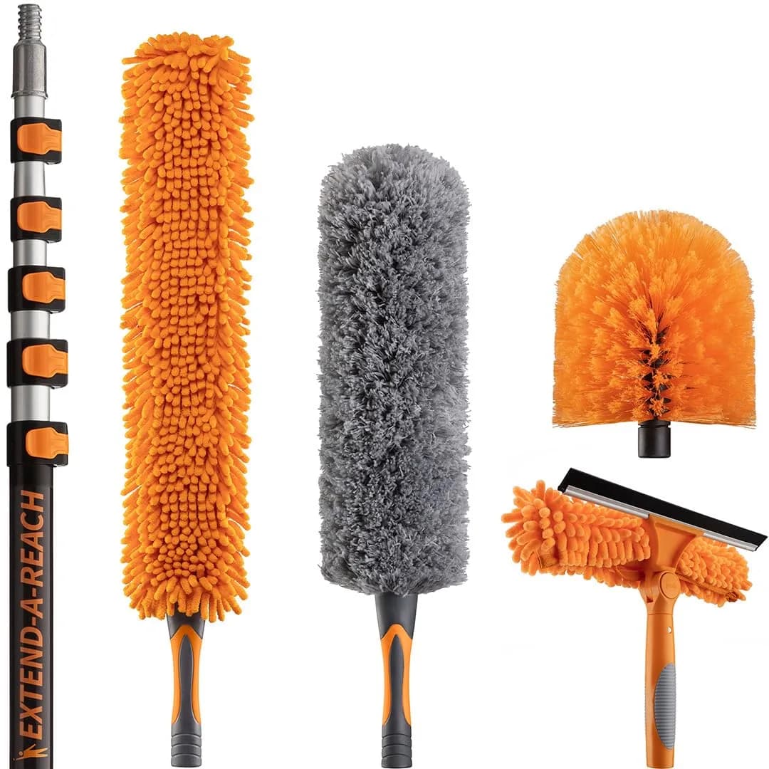 EXTEND-A-REACH High Reach Duster Kit with 5-24 ft Extension Pole | 7.3 m (24 ft) Max Reach - main product image