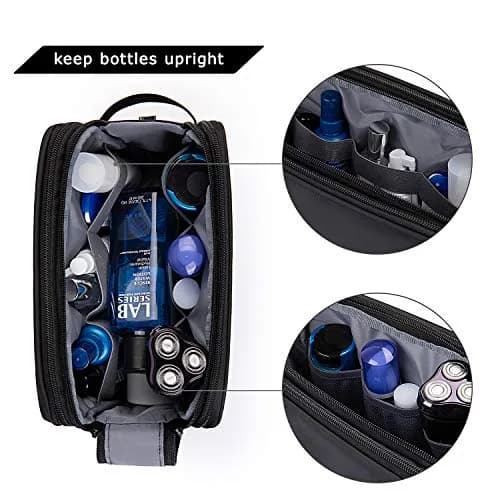 BAGSMART Toiletry Bag for Men, Travel Organizer, Water-Resistant, Black, Medium | Spacious & Multi-Functional thumbnail 5