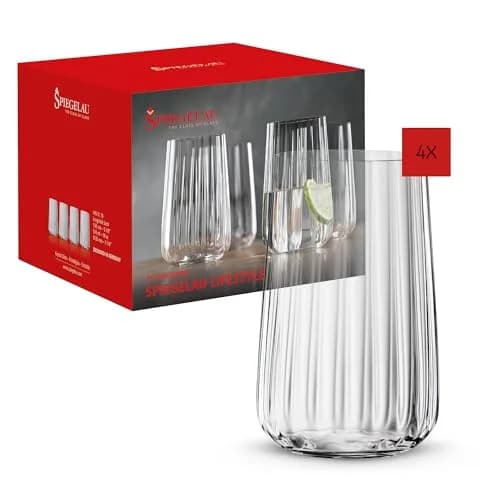 Spiegelau Lifestyle Longdrink Tumblers, Set of 4, 17 oz | European-Made Lead-Free Crystal thumbnail 1