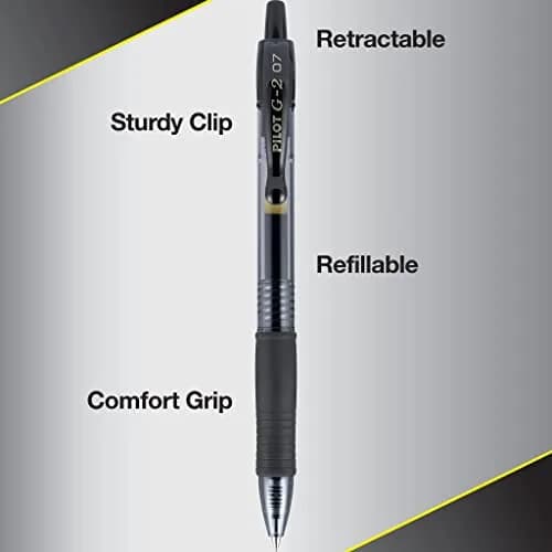 PILOT G2 Gel Ink Rollerball Pens, Assorted Vibrant Colors, 0.7mm Fine Point, 36-Pack Tub | Smooth Writing for Students & Professionals thumbnail 4