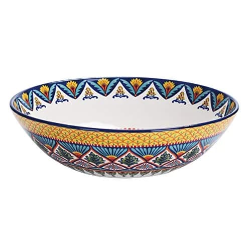 Bico Havana Ceramic 13 inch Serving Bowl | Contemporary, Microwave & Dishwasher Safe thumbnail 1