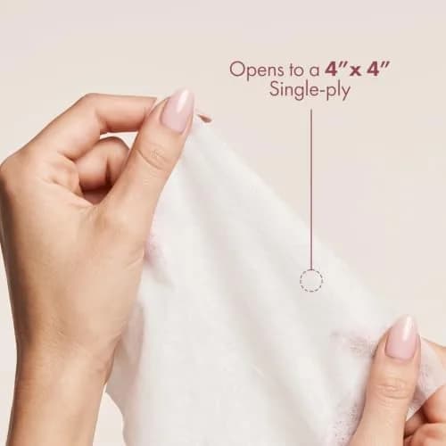 Intrinsics Petite Silken Esthetic Wipes 2x2 Inch (400 Count) | 4-Ply Lint-Free Facial Wipes for Toner & Makeup Removal thumbnail 3