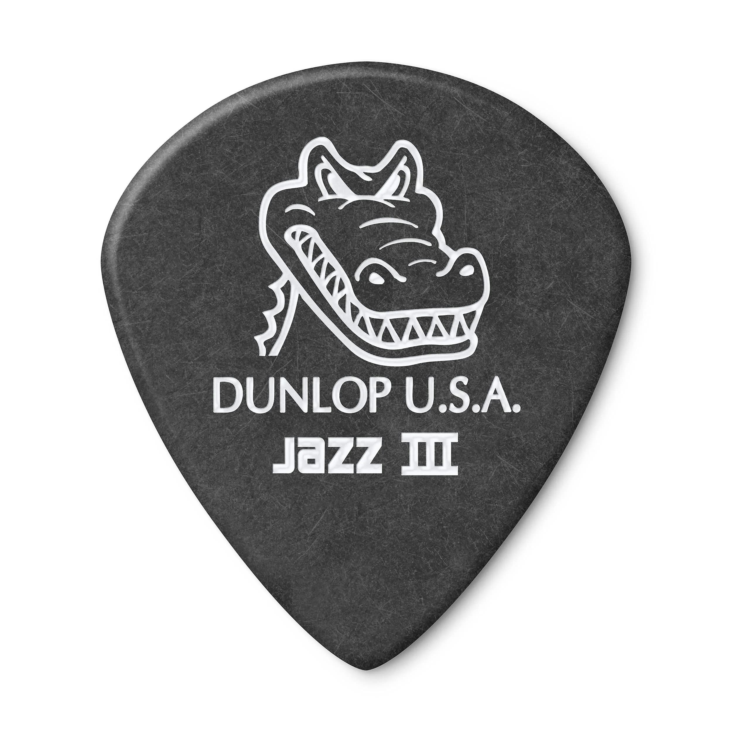 Jim Dunlop Gator Grip Jazz III Pick 1.4MM | Matte, Fast Attack, 36 Pack for Precise Play — JAZZ III