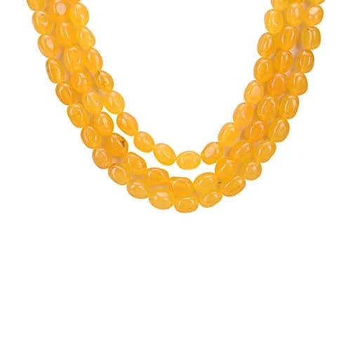 Ratnavali Jewels Quartz Multi Layer Strand Mala Beads Necklace 45cm | Elegant Traditional Jewelry for Women thumbnail 2