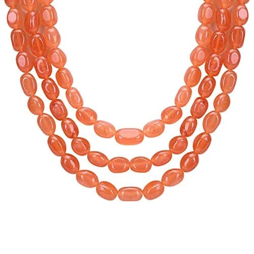 Ratnavali Jewels Quartz Multi Layer Strand Mala Beads Necklace 18inch | Traditional & Trendy Ethnic Jewelry thumbnail 2