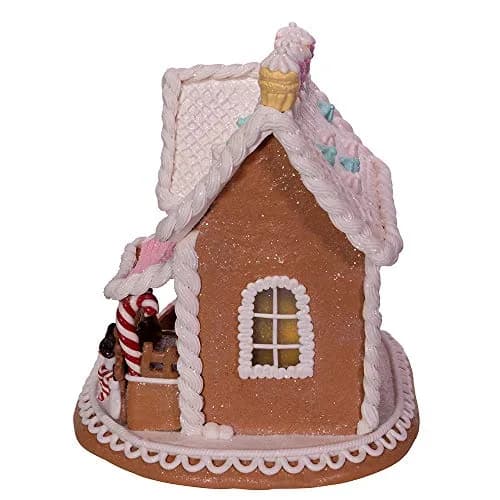 Kurt S. Adler 9-Inch Gingerbread House with LED Lights, Multi | Festive Holiday Home Décor Accent thumbnail 4