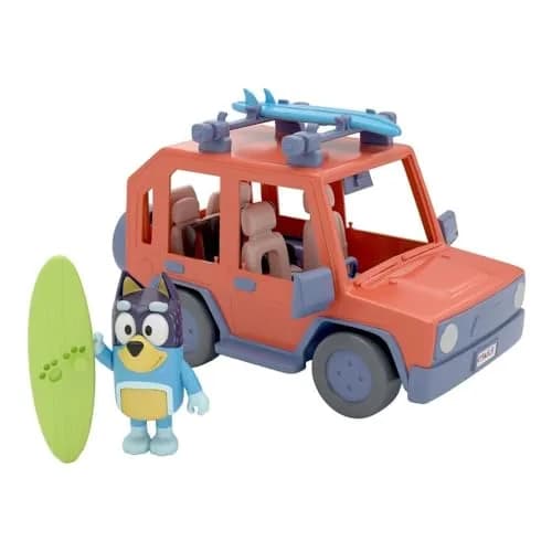 Bluey 4WD Family Vehicle with 1 Figure and 2 Surfboards | Customizable Car for Ages 3+ | 24.1cm (9.5in) Length thumbnail 1