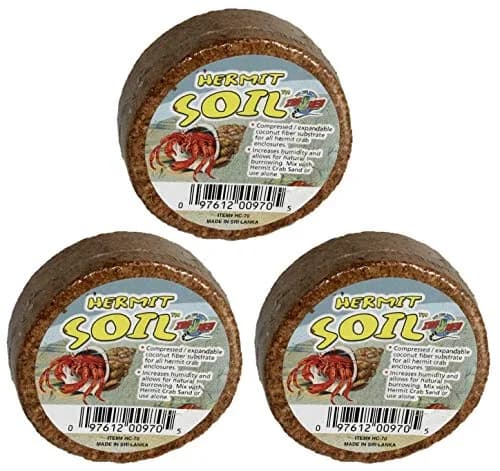 Zoo Med Hermit Crab Soil 3 Pack | Natural Odor Absorbing Substrate for Humidity & Digging thumbnail 1