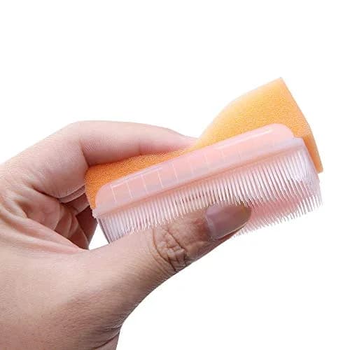 wellgler Autism Sensory Brush for Therapy, Surgical Scrub Brush, Baby Sponge for Bathing, Cradle Cap Brush (6-Pack, Assorted Colors) thumbnail 3