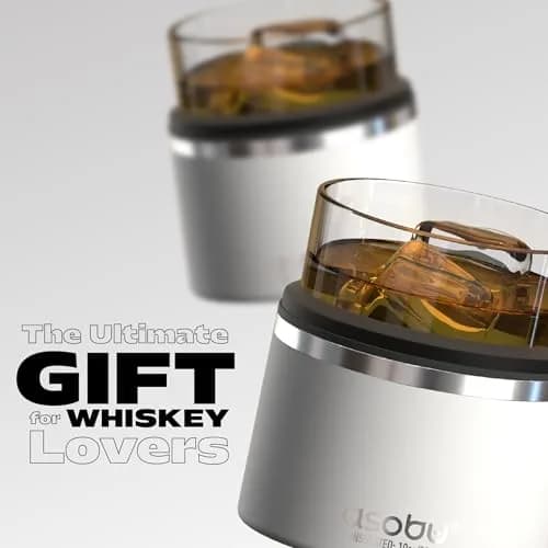 asobu Whiskey Glass with Insulated Stainless Steel Sleeve, 10.5 oz | Keeps Liquor Chilled & Never Diluted thumbnail 8