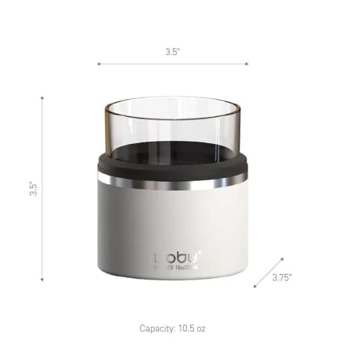 asobu Whiskey Glass with Insulated Stainless Steel Sleeve, 10.5 oz | Keeps Liquor Chilled & Never Diluted thumbnail 3