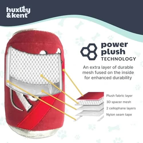 Huxley & Kent Power Plush Squeaky Dog Toy, Dr Pooper, Large | Soft, Durable, and Engaging for Dogs thumbnail 3