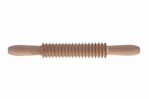 Tredoni Wooden Spaghetti Pasta Cutter Rolling Pin (Spaghetti - 2mm) | Professional Italian Pasta Tool for Home & Kitchen — Fettuccine - 7mm