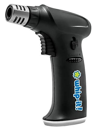 Whip-It! Stealth Torch Black - Kitchen Torch Lighter with Adjustable Flame & Safety Lock, Creme Brulee Torch for Cooking, Dessert, Baking thumbnail 1