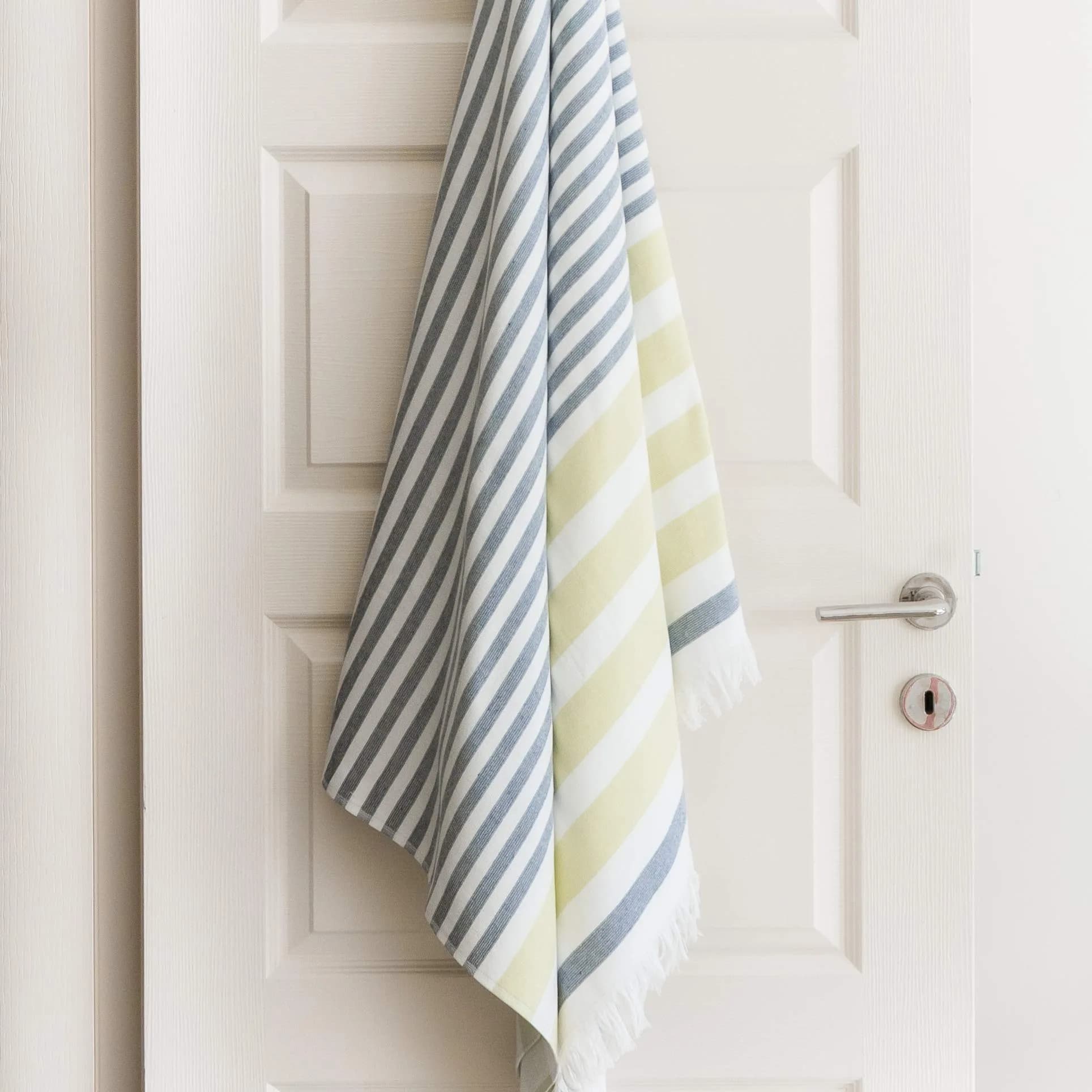 Luzia Striped Peshtemal Multi-Use Towel 102cm x 178cm (40 x 70 inches) | Premium Turkish Cotton, Quick Drying - main product image