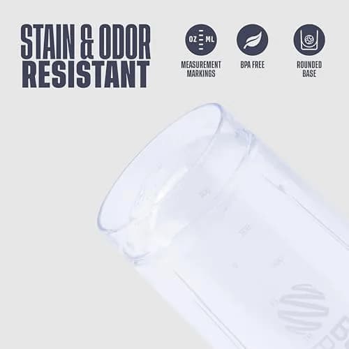 BlenderBottle Strada Shaker Bottle 28 oz (828 ml) White | Push-Button Flip Cap & BlenderBall Whisk thumbnail 4