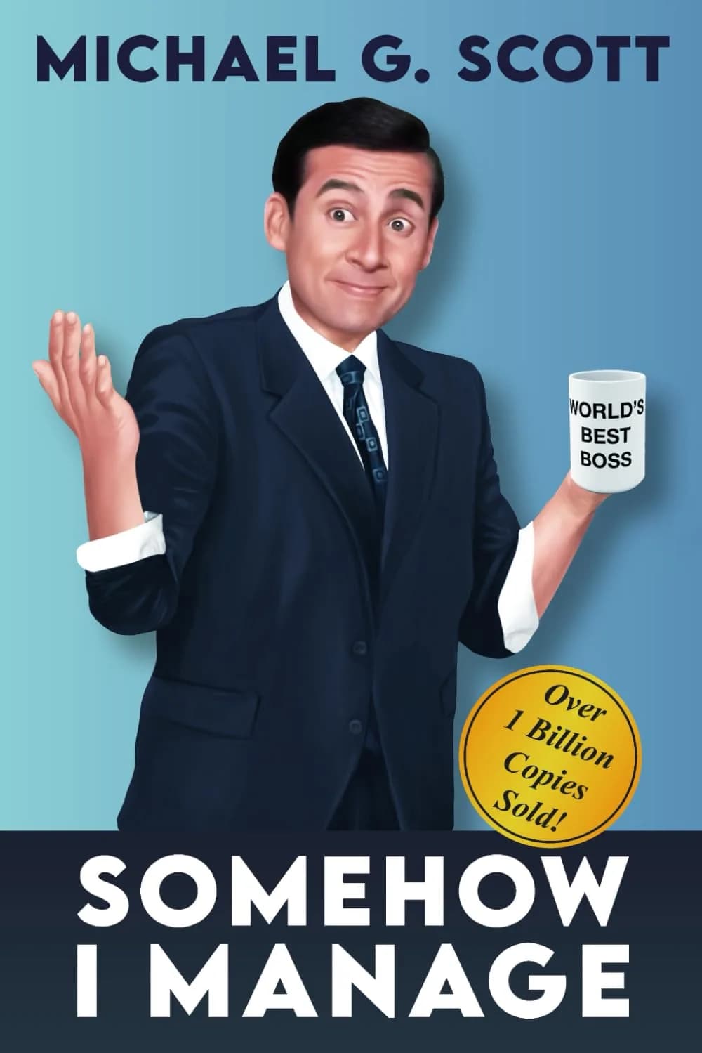 Majosta Somehow I Manage Notebook - 100 Pages | A Funny Gift for Managers and The Office Fans - main product image