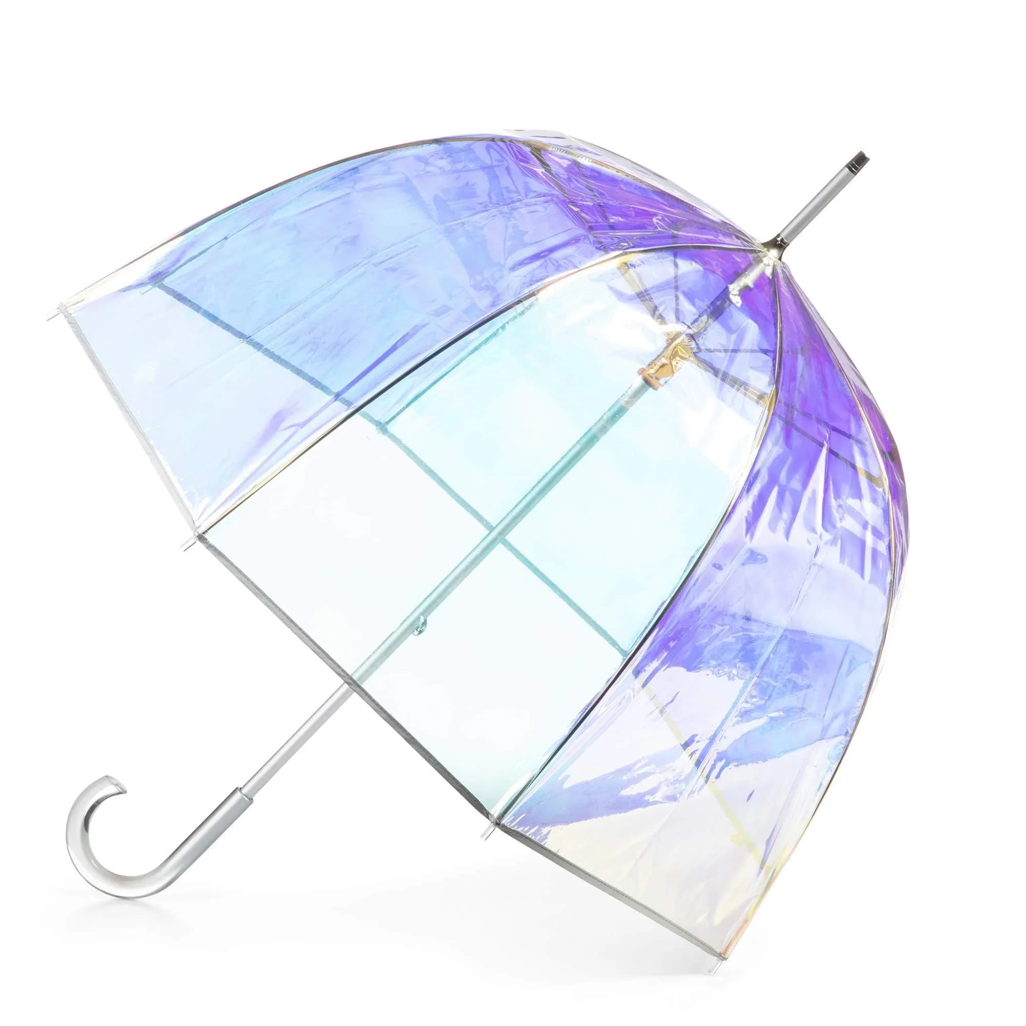 Totes Clear Bubble Umbrella with J Hook Handle | 130 cm (51") Arc