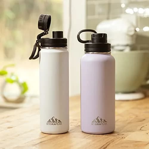 Hydrapeak 32oz Insulated Water Bottle with Chug Lid | Leak Proof Stainless Steel Bottle for Active Lifestyle thumbnail 8