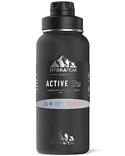 Hydrapeak 32oz Insulated Water Bottle with Chug Lid | Leak Proof Stainless Steel Bottle for Active Lifestyle thumbnail 3
