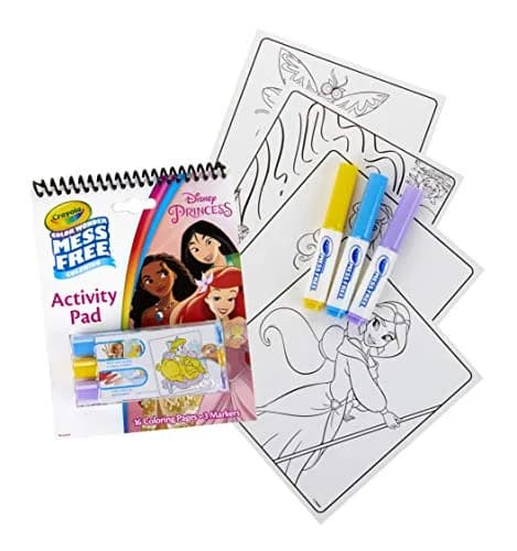 Crayola Color Wonder Disney Princess Coloring & Activity Pad, 19 Piece Set | Mess Free, Travel-Friendly for Kids 3-6 thumbnail 2