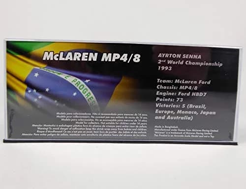 OPO 10 - Ayrton Senna McLaren MP4/8 1:43 | Formula 1 Collector Model thumbnail 5