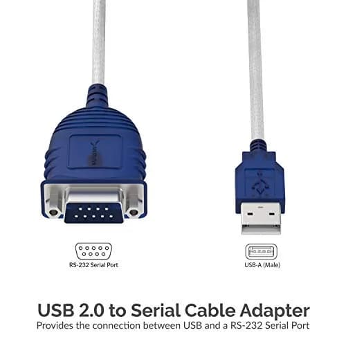 Sabrent USB 2.0 to Serial DB9 RS232 Converter Cable 10ft (3.05m) | Plug & Play OS Compatibility thumbnail 3