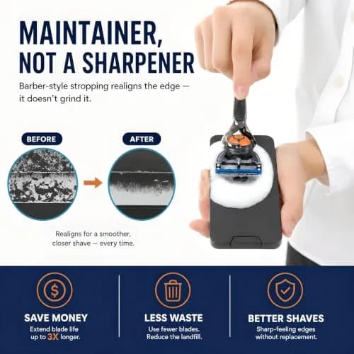 Tomerry Blade Tech Razor Blade Maintainer & Cleaner for Cartridge Razors | Extends Blade Life up to 3-5X thumbnail 3