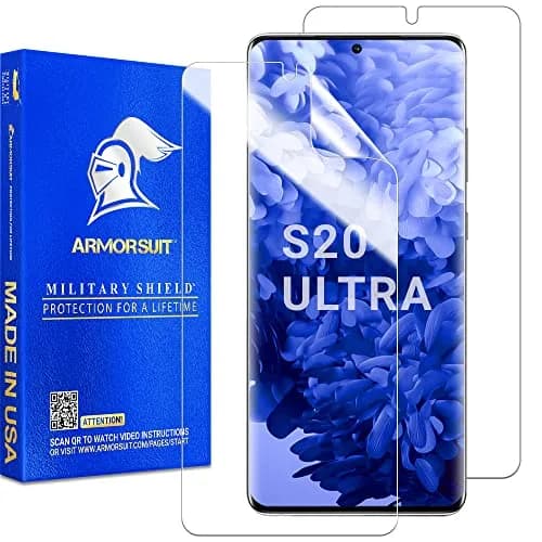 ArmorSuit MilitaryShield Screen Protector for Samsung Galaxy S20 Ultra 6.9" | Ultrasonic Fingerprint Compatible thumbnail 1