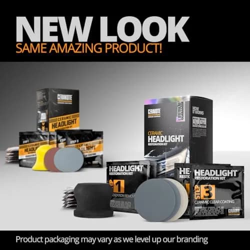 CERAKOTE Ceramic Headlight Restoration Kit | Restores Cloudy, Yellowed Headlights with UV Protection thumbnail 8