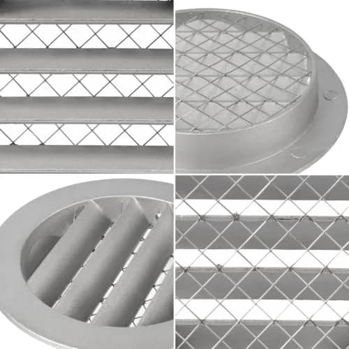 Repa Market 4 Inch Heavy-Duty Aluminum Alloy Gable Vent | Cold Air Intake & Ventilation Cover thumbnail 6