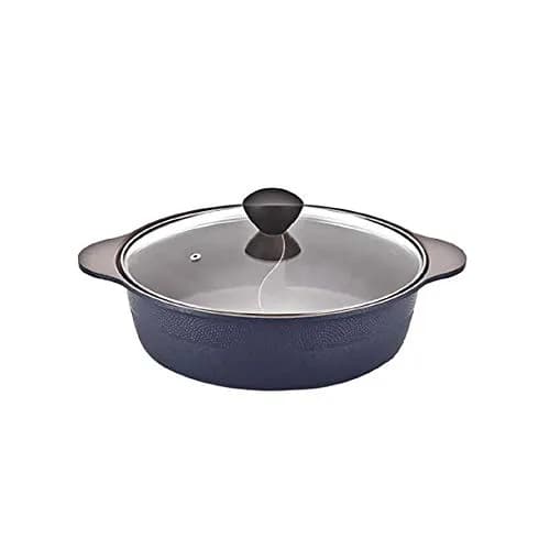 LP LIVING PLUS IH Shabu Shabu Stock Pot 2.7L (2.9 Quarts) | Dual Divider Ceramic Cookware thumbnail 2