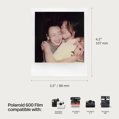 Polaroid 600 Color Instant Film 40 Photos (6013) | Classic White Frame, ISO 640 thumbnail 4