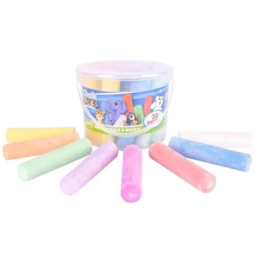 Sunny Days Entertainment Jumbo Sidewalk Chalk Set for Kids, 20 Pieces Multicolor | Washable Outdoor Art & Games thumbnail 7