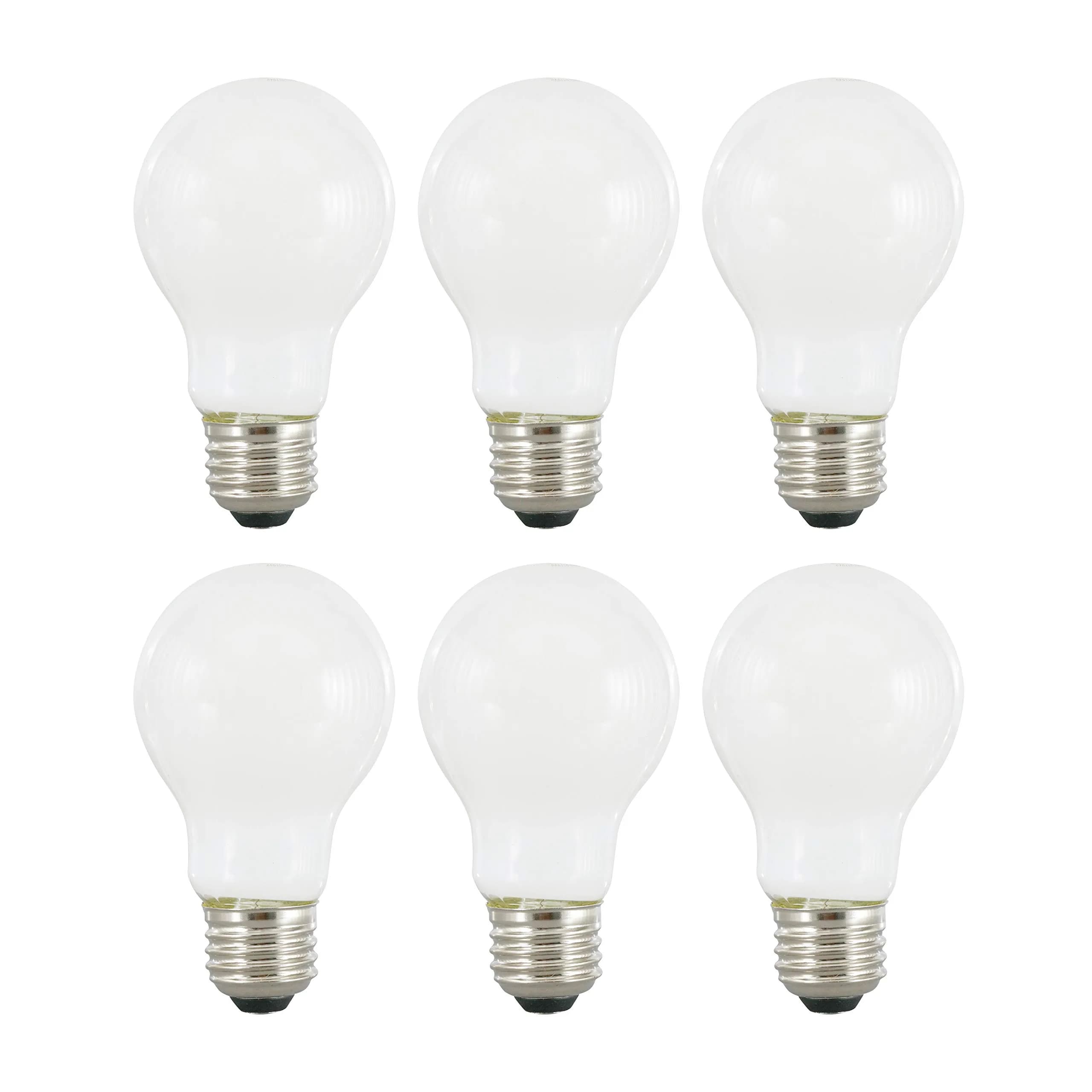 LEDVANCE Sylvania LED TruWave Natural Series A19 Light Bulb 6 Pack | 8W Dimmable Frosted 2700K - main product image