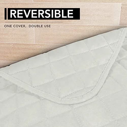 Easy-Going Reversible L Shape Sofa Cover 42 x 68 inches | Microfiber Furniture Protector for Pets & Kids thumbnail 4