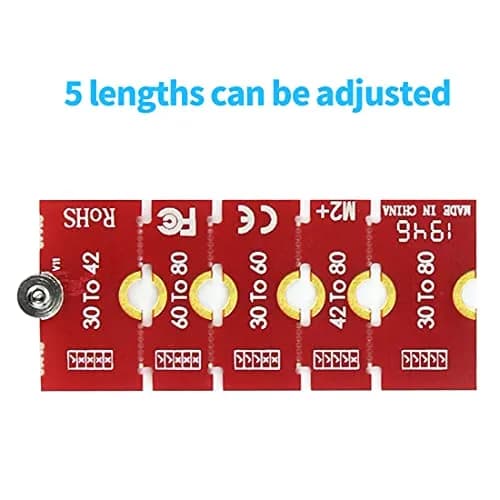 JEYI M2 M2PLUS NGFF NVME M.2 Extended Transfer 2230, 2242, 2260, 2280 | Durable Metal Support, Adjustable Length, Easy Install thumbnail 3