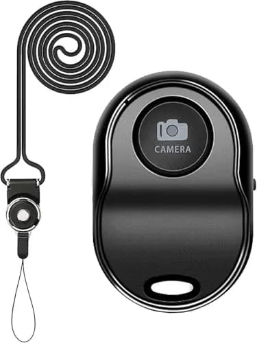 [ASHUTB] Bluetooth 5.0 Remote Shutter for iPhone & Android Camera | Wireless Selfie Button, 50 ft Range, Half-Year Battery (Black) thumbnail 9