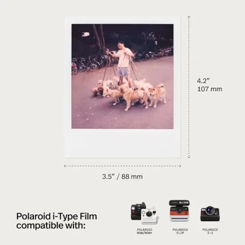 Polaroid Color Film for I-Type, Black Frame Edition 8 Photos (Pack of 1) | Instant Color Film thumbnail 4