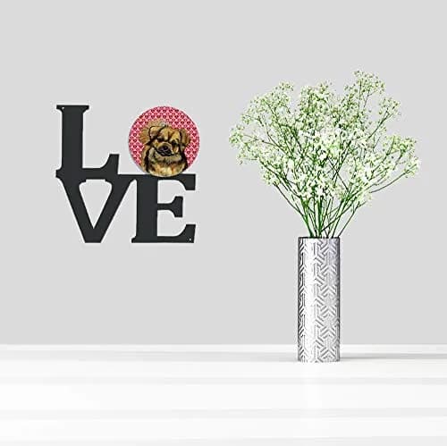 Caroline's Treasures Tibetan Spaniel Hearts Love Wall Art 11.5x11.75 inches | Colorful Aluminum & Steel Sculpture thumbnail 2