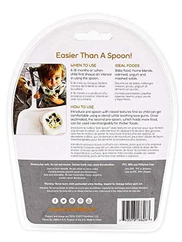 NumNum GOOtensils Baby Spoons 6-18 Months, 2-Pack Frosty Lilac/Rose | Pre-Spoon for Self-Feeding thumbnail 8