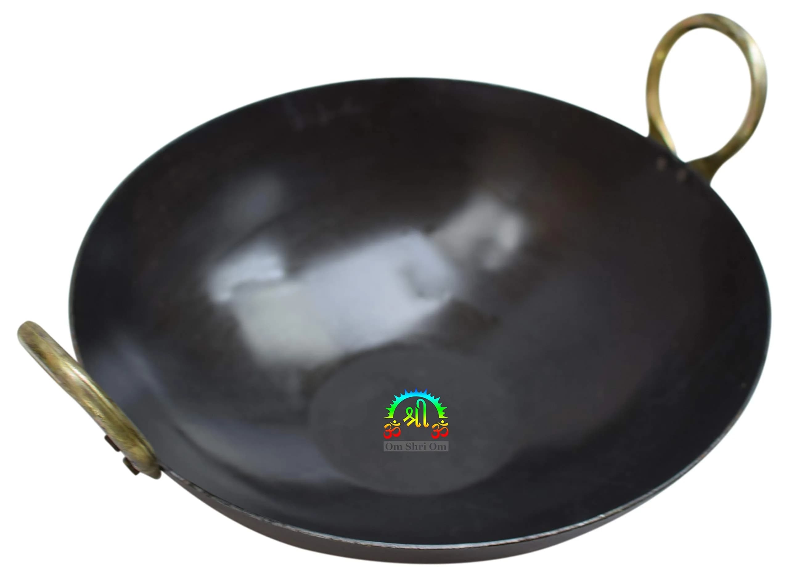 MARSHAL 11 Inch (28 cm) Pure Iron Loha Kadhai Deep Frying Pan | Authentic Indian Cookware - main product image