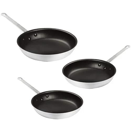 Tiger Chef Nonstick Frying Pan Set - 7", 8", 10" | Commercial Aluminum Skillets with Silicone Sleeve thumbnail 2