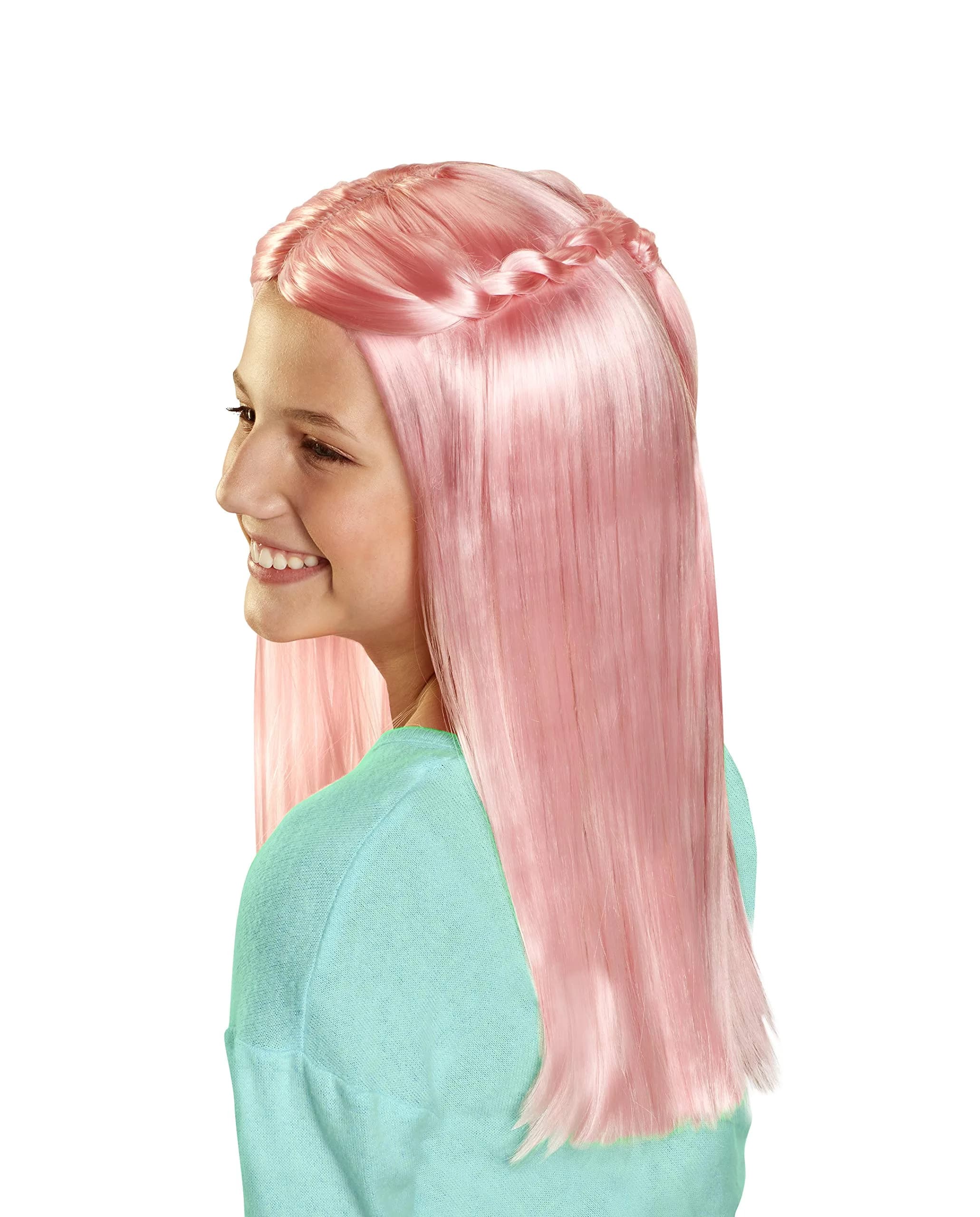 JAKKS Pacific Pink Wig - Straight Hair Style for Girls | Easy to Style & Wear - main product image