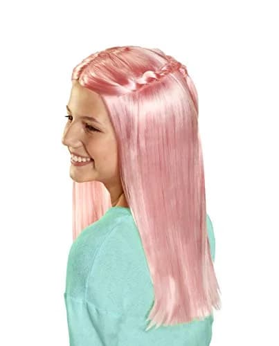 JAKKS Pacific Pink Wig - Straight Hair Style for Girls | Easy to Style & Wear thumbnail 1