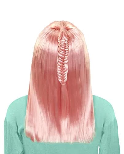 JAKKS Pacific Pink Wig - Straight Hair Style for Girls | Easy to Style & Wear thumbnail 2