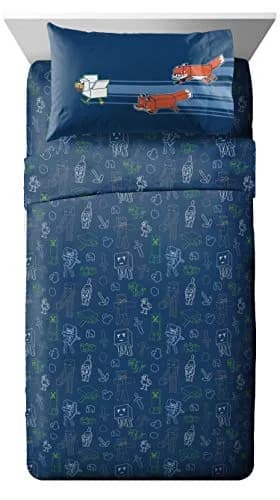 Jay Franco Minecraft 5 Piece Twin Bedding Set | Reversible Comforter, Sheets & Pillowcases | Officially Licensed thumbnail 4
